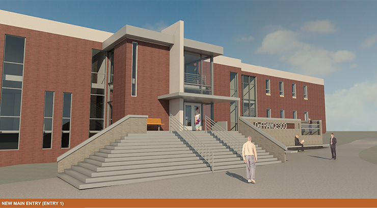 Artist's Rendering: View of Main Entrance