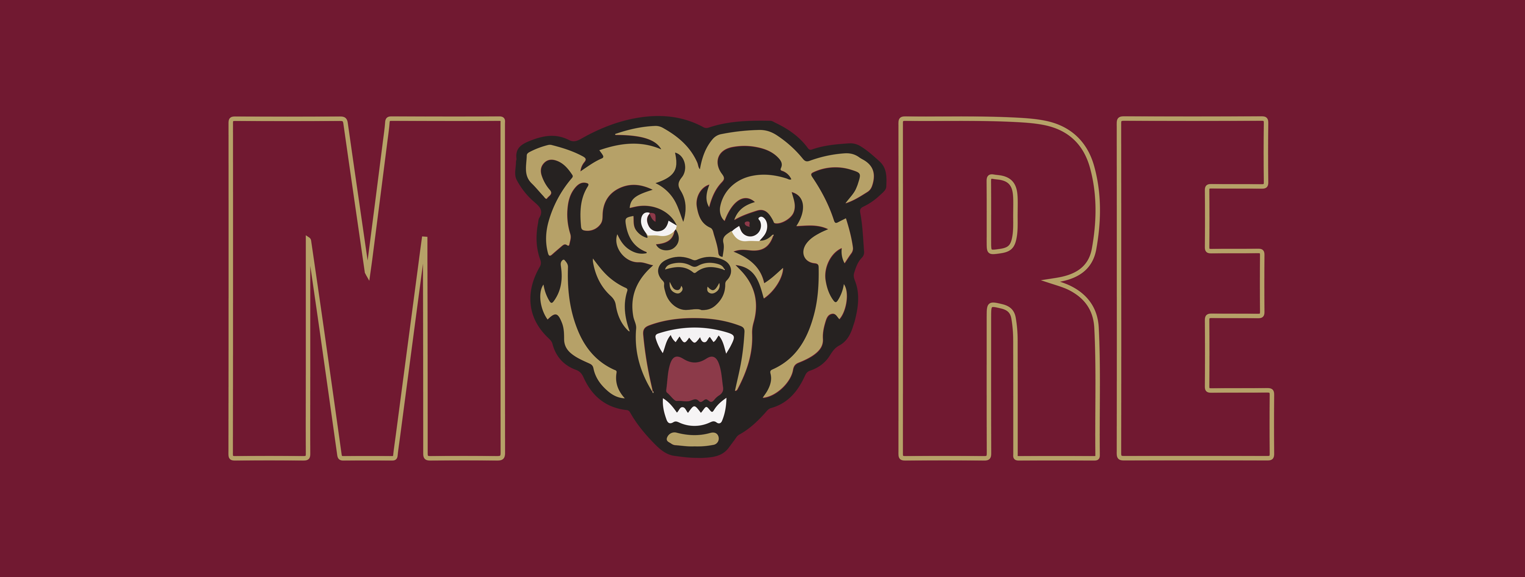 MORE Program Logo on a maroon background