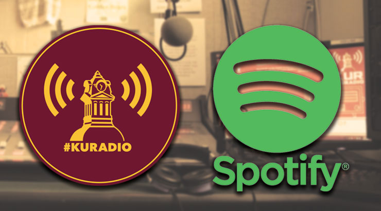 KU Radio and Spotify logos