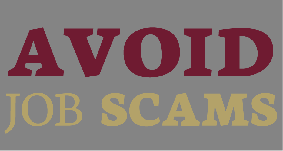 Avoid job scams web banner 