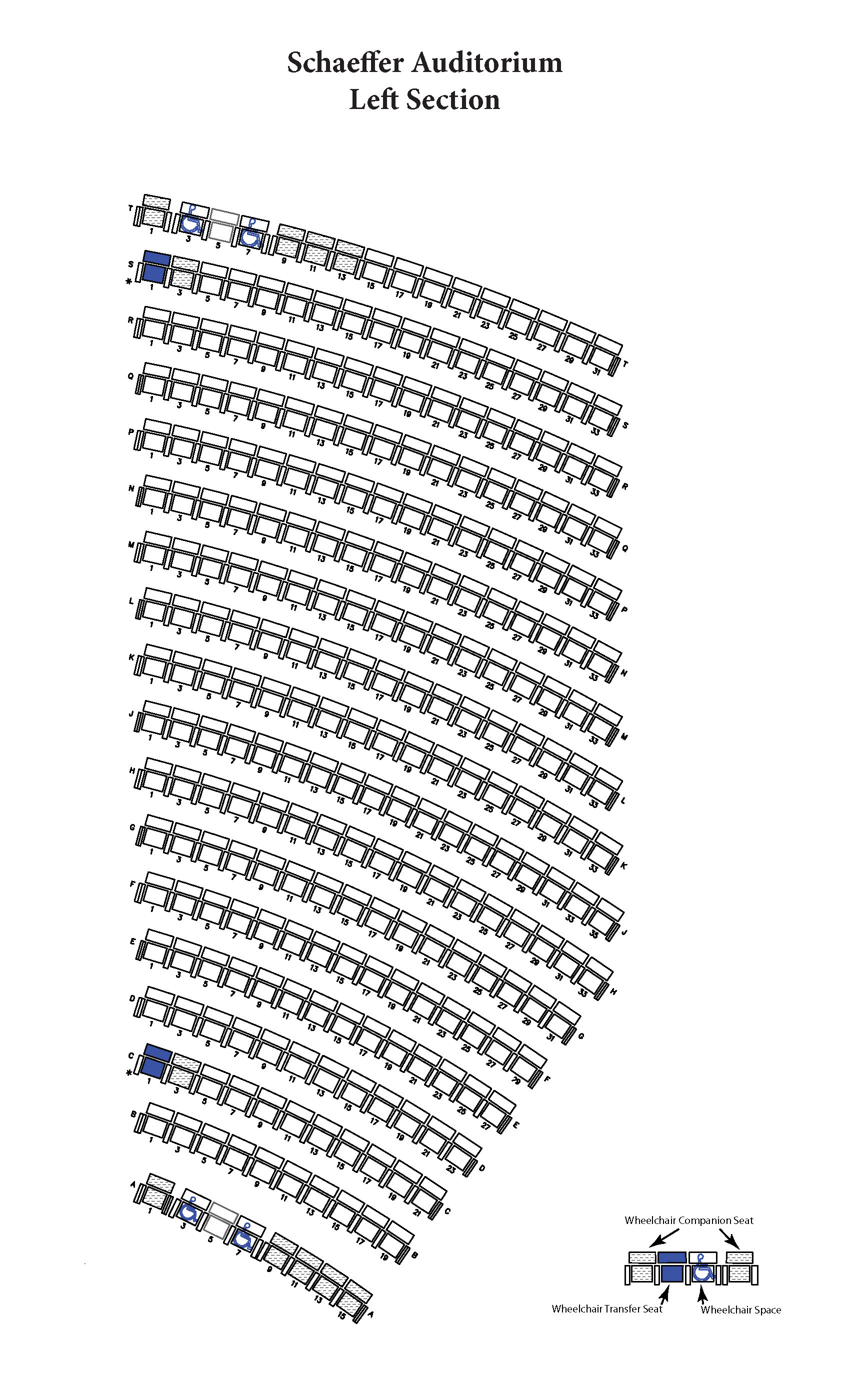 schaeffer seating chart left