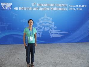 Dr. Lu at the ICIAM conference