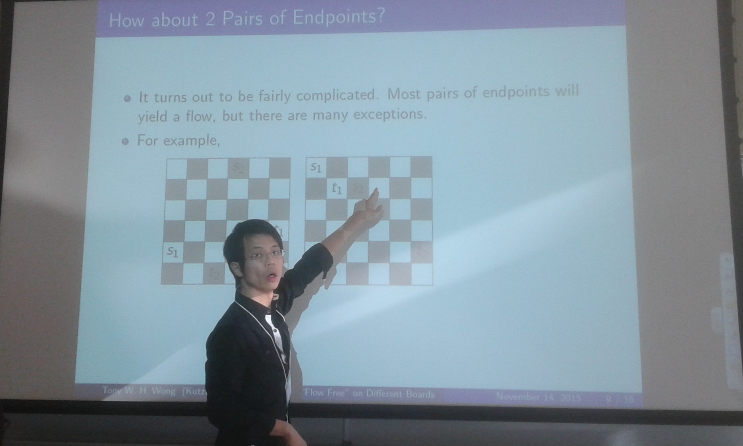 Dr. Wong presenting at a conference