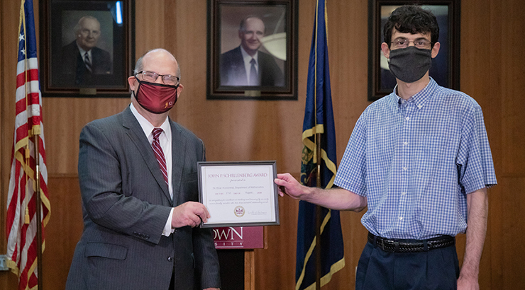Dr. Kronenthal with President Hawkinson