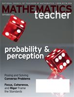 Image of rolling dice with the text "Mathematics teacher probability and perception" 