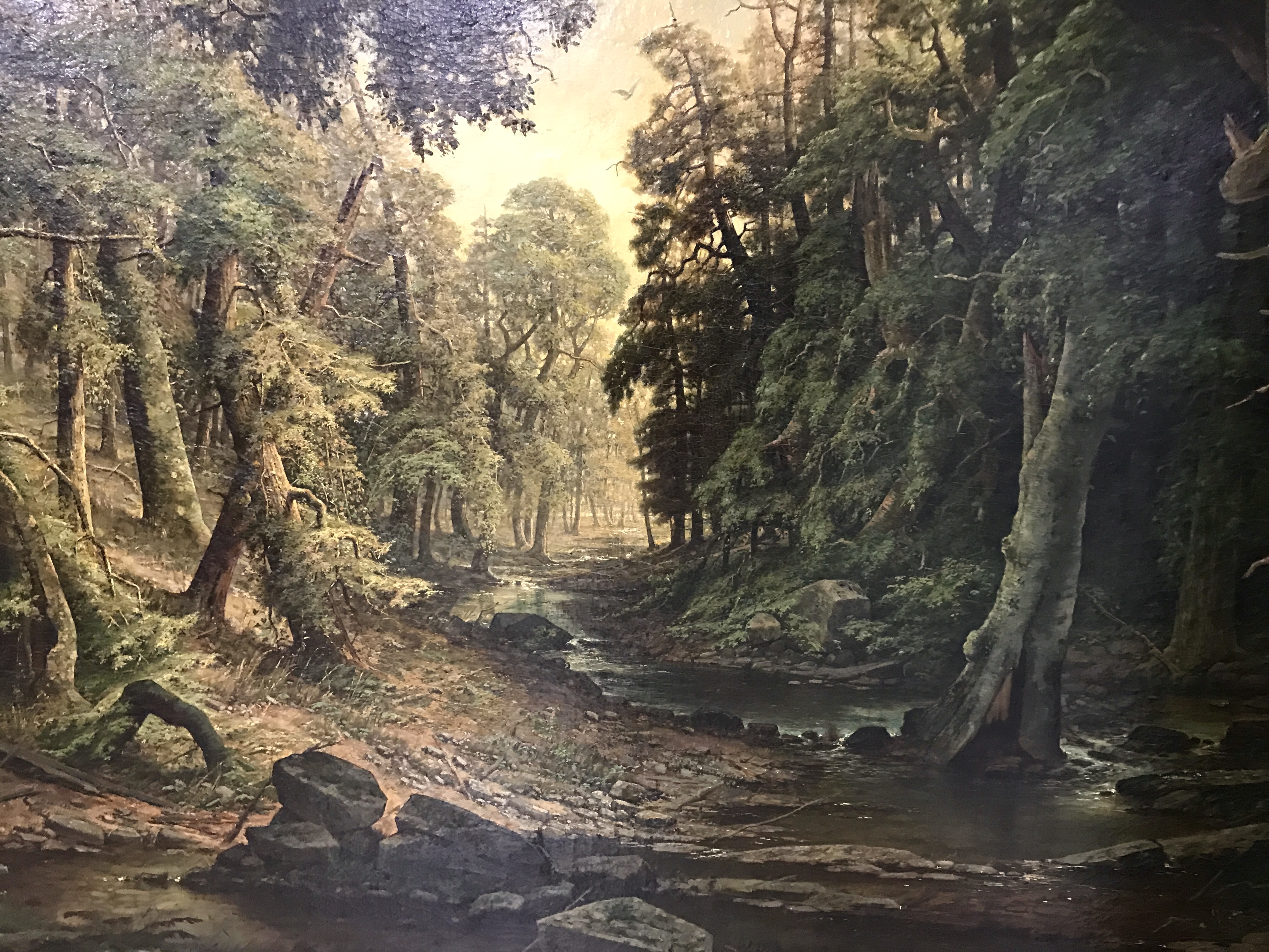Kutztown University Permanent Art Collection Landscape Painting from 1866