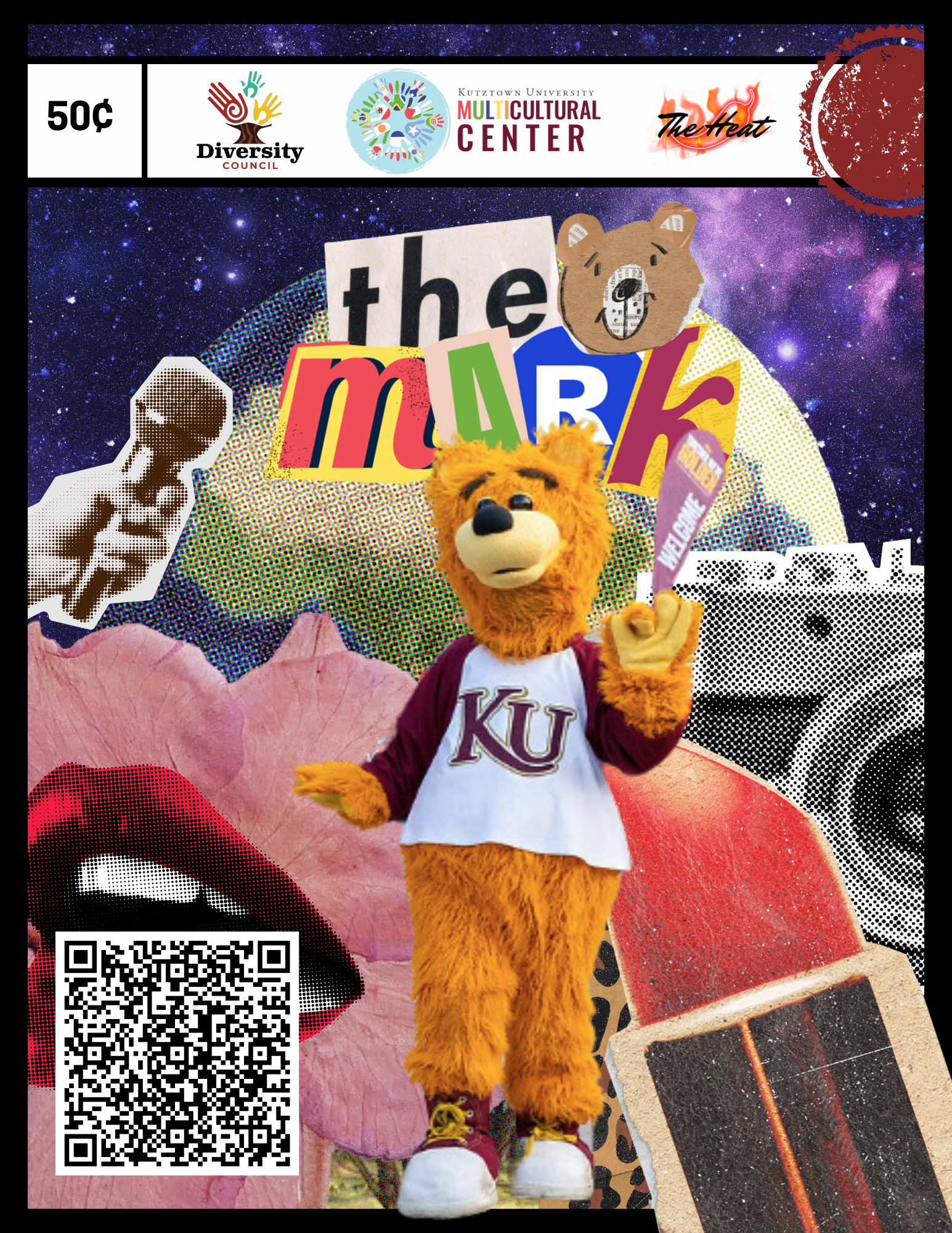 KU mascot avalanche with bear picture next to the Mark title