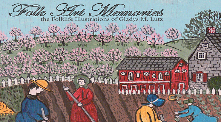 Front Cover: A primatively drawn farmscape with people planting in a field. The title of the book is in the top left-hand corner.