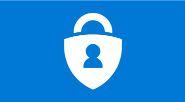 Microsoft Authenticator Logo; a white lock over a blue background 