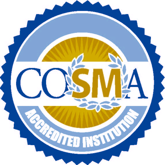 COSMA seal and accreditation stamp