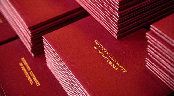 KU maroon diploma covers