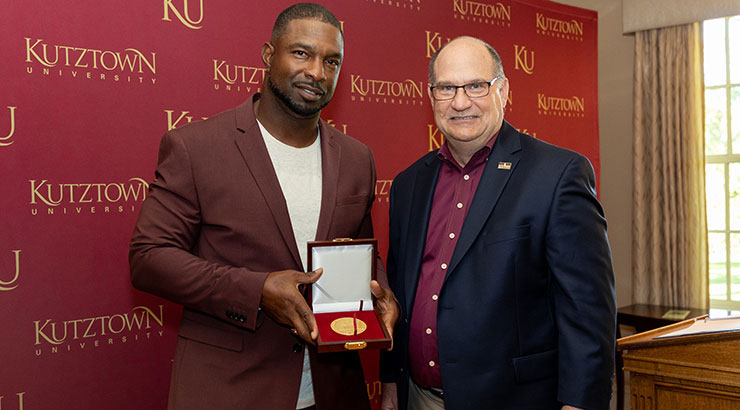 Super Bowl Champion John Mobley Receives Kutztown University President's Medal, Inducted into Athletics Hall of Fame Saturday