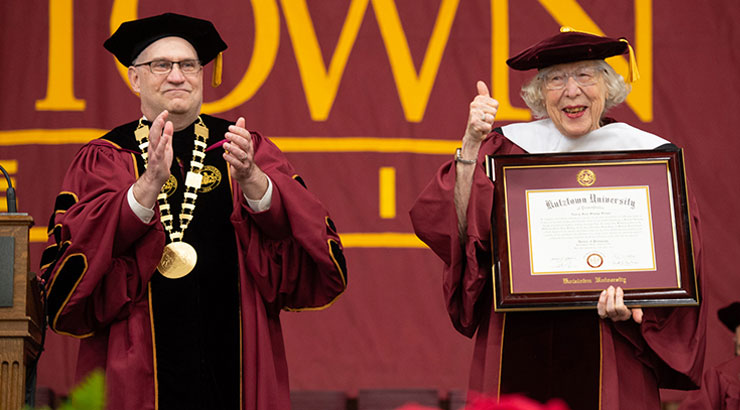 Honorary Doctorate to Nancy Jean Stump Seiger ’54