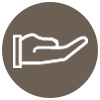 student services hand icon