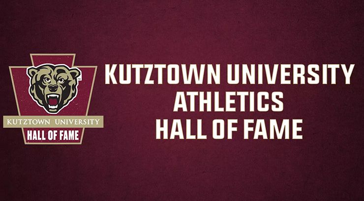 Graphic with text Kutztown University Athletics Hall of Fame
