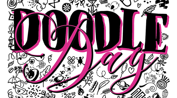 Graphic with text of "Doodle Day"