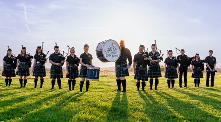 Pipe Band group photo