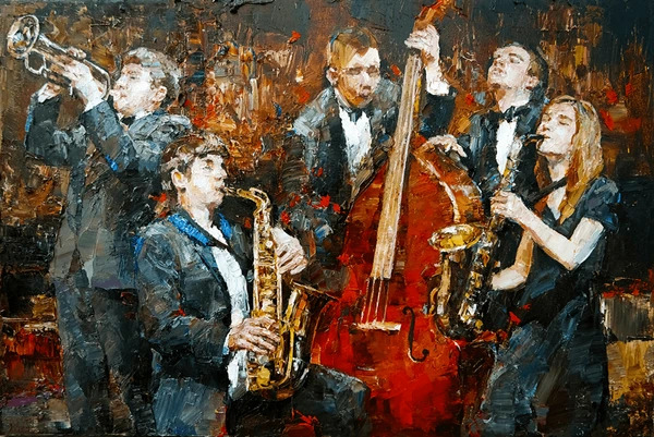 Painting of chamber music