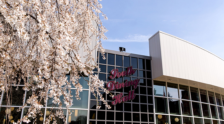 Exterior photo of South Dining Hall