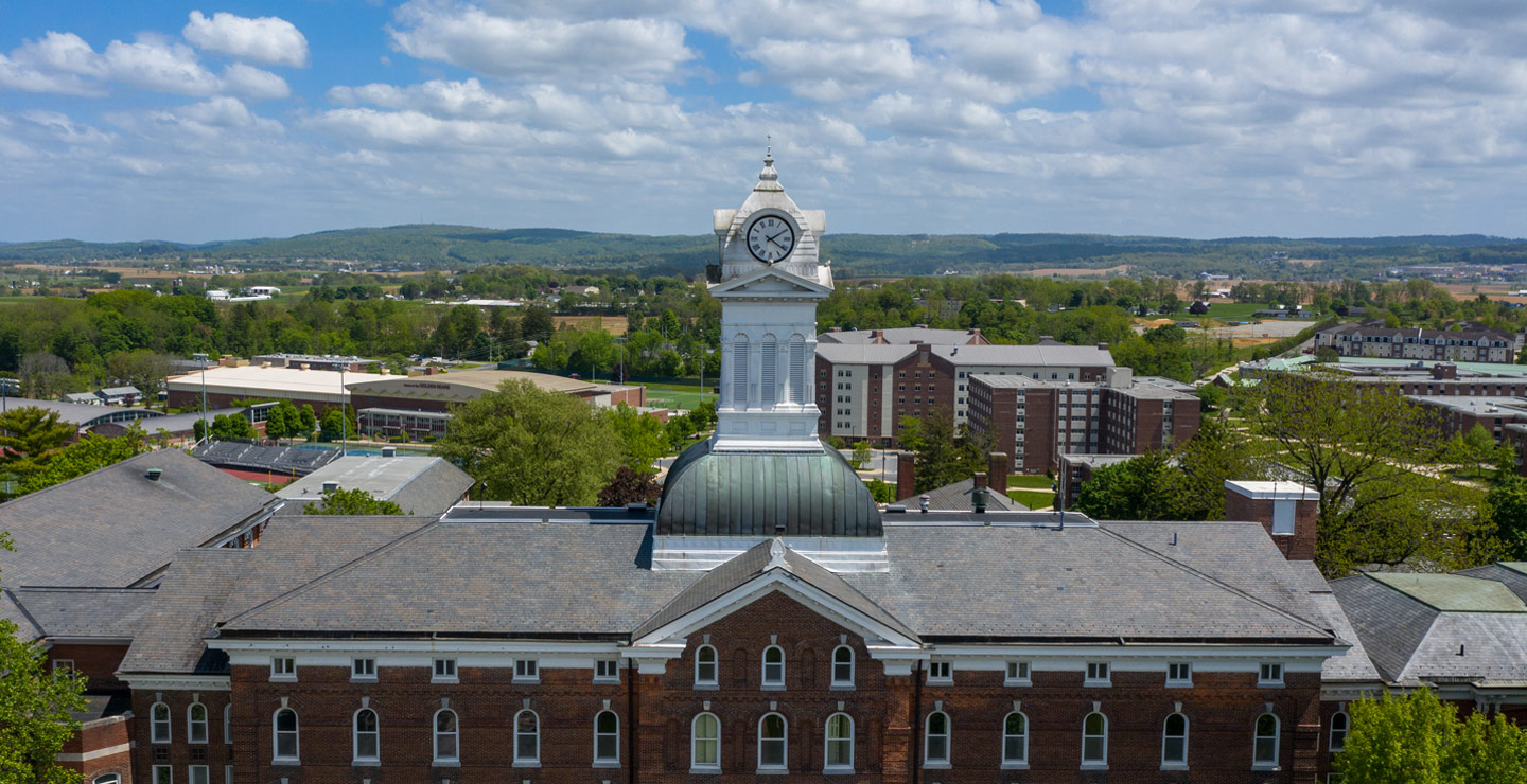 Aerial photo of campus.