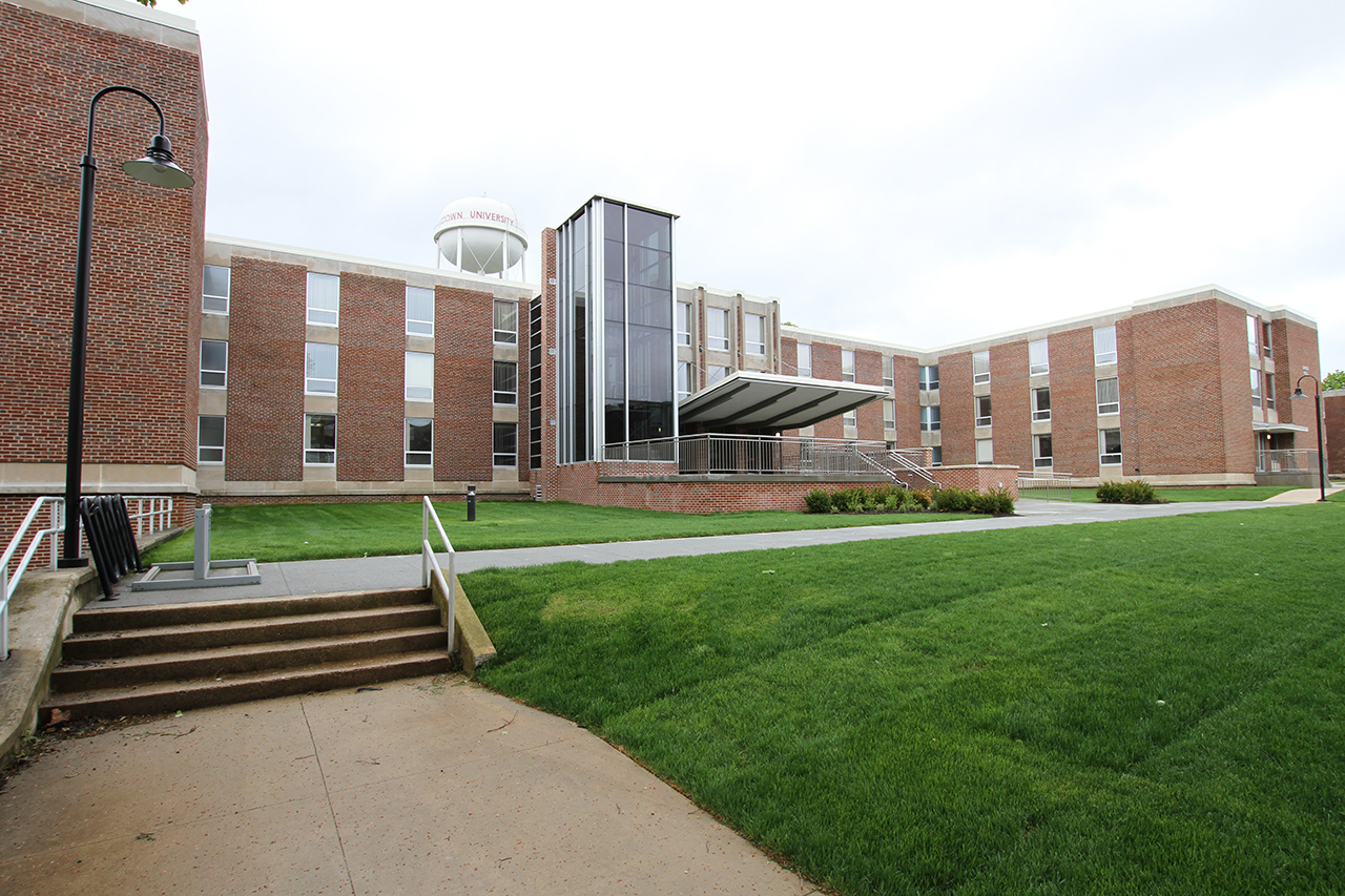 distance shot of Johnson hall 