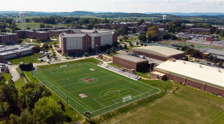 Aerial view of KU's South Campus